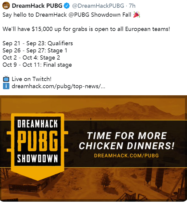 DreamHack归来！接档PCS2举办欧洲秋季邀请赛