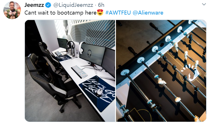 ALIENWARE为Liquid打造欧洲训练基地，选手对内部环境赞不绝口