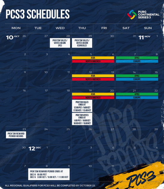 PCS3洲际赛来袭 11月5日燃情开战