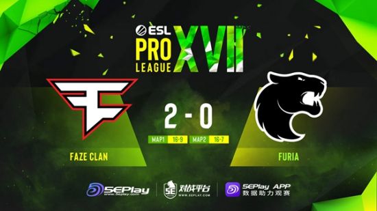 EPL S17：单方面碾压，FaZe 2-0 FURIA