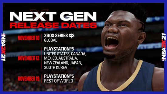 《NBA 2K21》次世代版发售日公布！先登XSX/S再登PS5