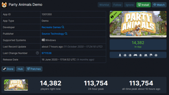 欢乐新游《动物派对》同时在线玩家数量峰值已突破10万！