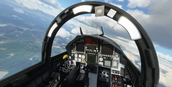 《微软飞行模拟》新图：F-15战机的更多内舱细节