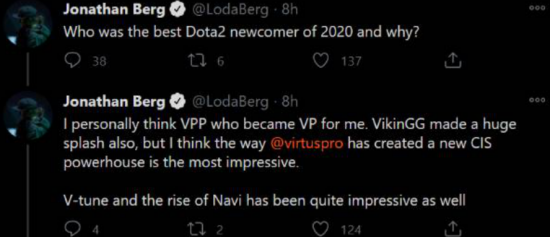 Loda点评2020年刀圈新贵： “维京人引发了巨大的轰动，但VP给我留下了最深的印象!”