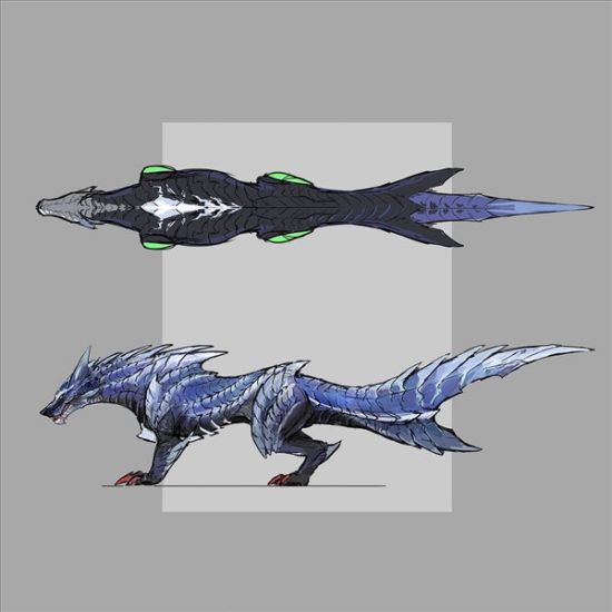 《怪物猎人：崛起》曙光DLC设定图 爵银龙、冰狼龙