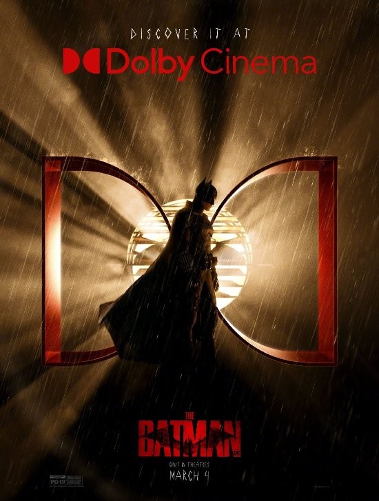 《新蝙蝠侠》预售开启公布杜比海报 暗夜风雨危机重重