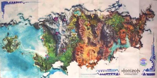 疑《地平线：西之绝境》完整地图泄露 比前作更加庞大