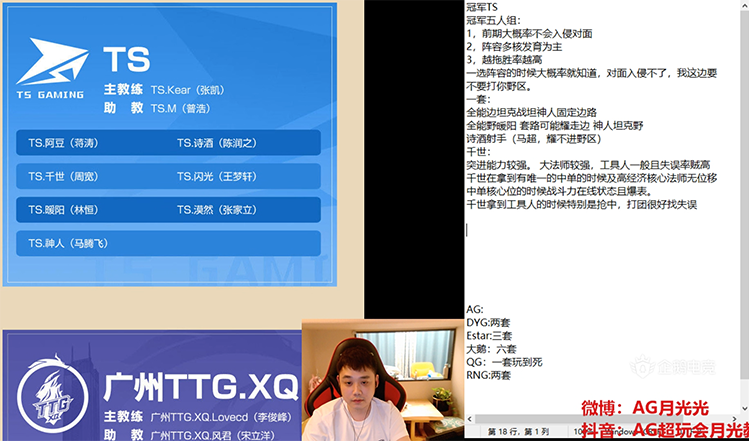月光分析世冠大名单：武汉eStar冠军五人组回归 重庆QG最重要的是稳